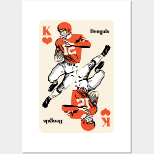 Cincinnati Bengals King of Hearts Posters and Art